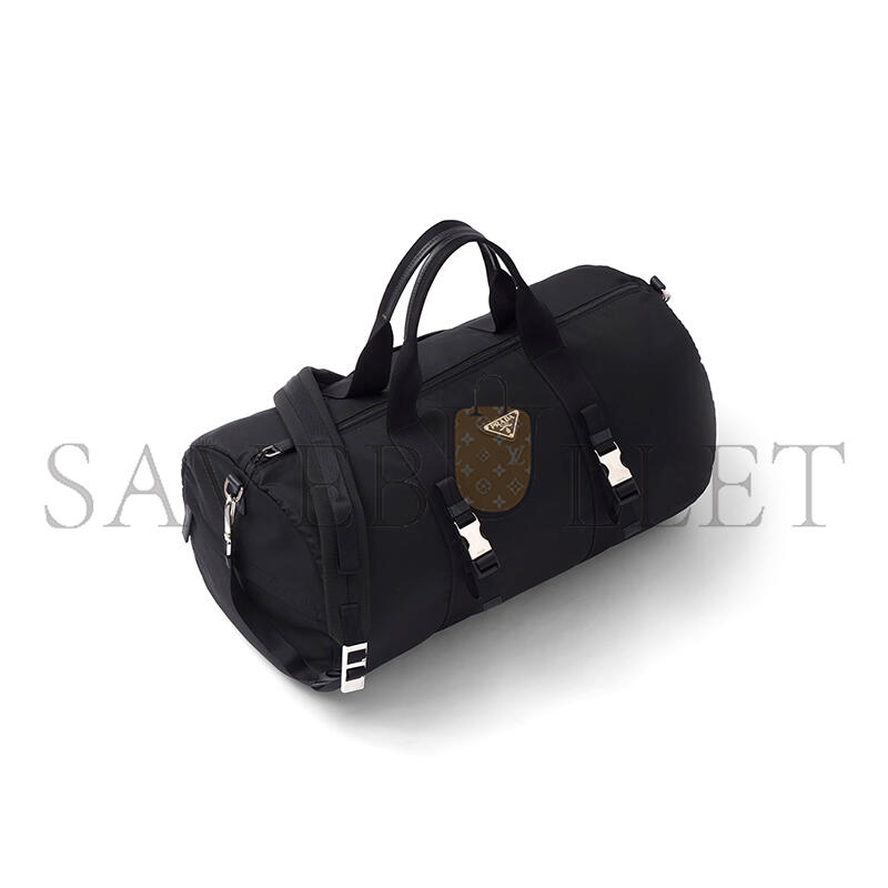 PRADA RE-NYLON AND SAFFIANO LEATHER DUFFLE BAG 2VC015 (50*27*27cm) 